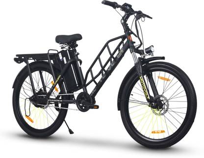 Motovolt Hum Standard Mid Range Black 26 inches Single Speed Lithium-ion (Li-ion) Electric Cycle