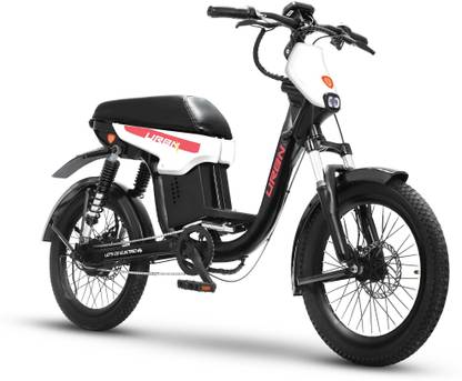 Motovolt URBN Standard Long range Dove White 20 inches Single Speed Lithium-ion (Li-ion) Electric Cycle
