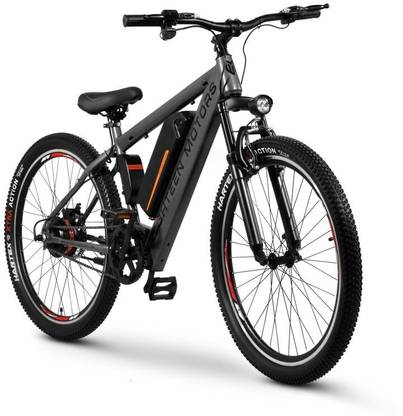 EIGHTEEN MOTORS E Beast M7 Mountain - 26" Frame 40 Kms Mileage Li-Ion Battery 26 inches 24 Gear Lithium-ion (Li-ion) Electric Cycle