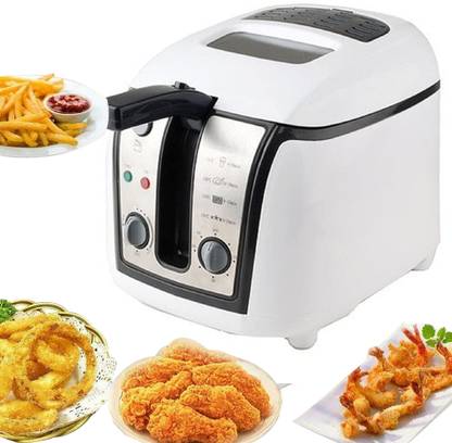 PezoElectric Stainless Steel Non-Stick Pan With Temperature Control System 30% oil consume 2.5 L Electric Deep Fryer