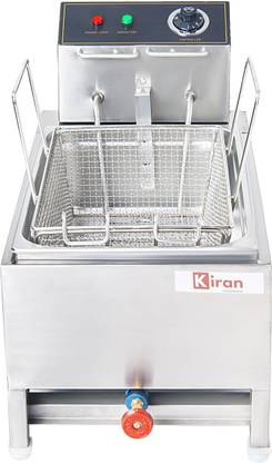 kiran 16 Liter Deep Fryer vertical - Electric and Gas with Basket 16 L Electric Deep Fryer