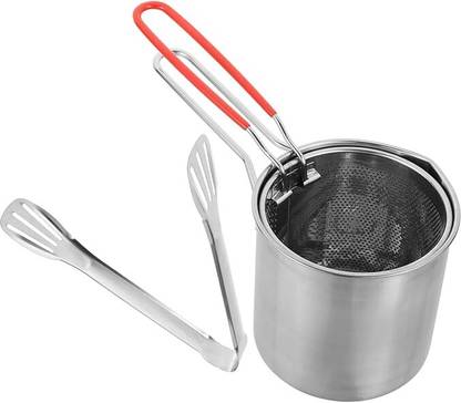 oleander Stainless Steel Combo of Soup, Deep Fry and Tea Strainer Set of Piece Strainer 1.2 L Electric Deep Fryer