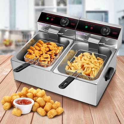 KIING Double Deep Fryer capacity 12 liters 12 L Electric Deep Fryer