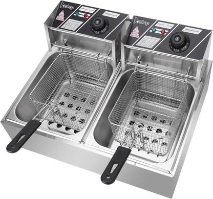 Hospitality Heavy Duty Stainless steel Deep Fryer, With Basket, Oil Capacity, Electric, 12 L Electric Deep Fryer