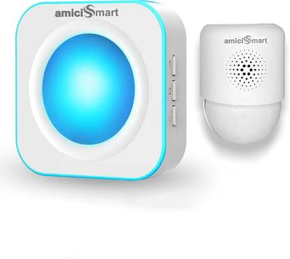 amiciSmart Automatic Motion Activated Door Bell with PIR Sensor,36 Chime and RGB Indication Wireless Door Chime