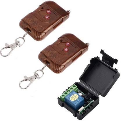 MME Universal 12V 2 Channel Remote Control 433MHZ Relay Wireless Controller Switch Wireless Door Chime