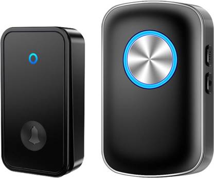 Verilux Wireless Doorbell Kit LED Flash Doorbell Self Powered 492ft Range 60 Ringtones Wireless Door Chime
