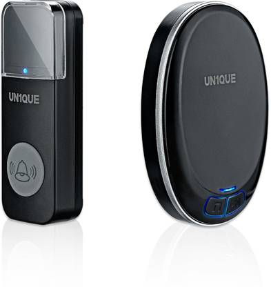 UN1QUE U400 Small Calling Bell for Office, Up to 1000ft Long Range Wireless Door Chime