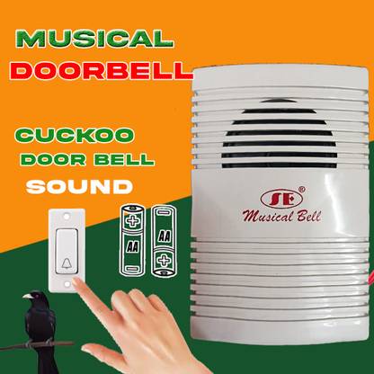 BeerTech Battery Operated Musical Doorbell Koyal Voice Wired Door Chime