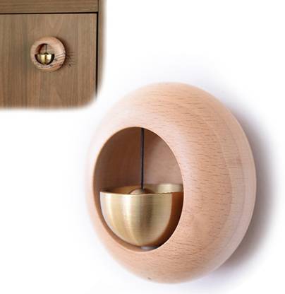 Pivdo Wireless Japanese Smart Wooden Doorbell Entry Alert Door Bell for Hanging Chime Wireless Door Chime