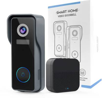 HASTHIP Video Door Bell for Home 4500mAh 1080P HD Wifi Smart Door Bell with Camera IP66 Video Door Phone