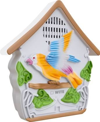 WiTE The Right Choice - Wired Mini Lucky Bird Door Bell with Bird Sound & LED Indicator Wired Door Chime