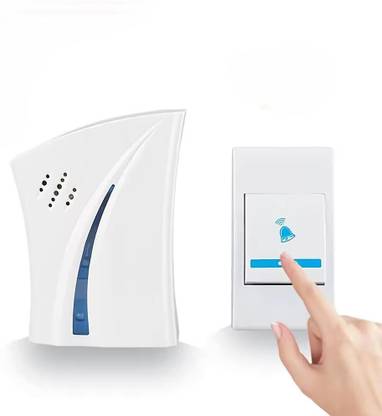 Crasts Doorbell 250 Feet Range Rings Cordless Calling Remote Control Ideal Home Office Wireless Door Chime