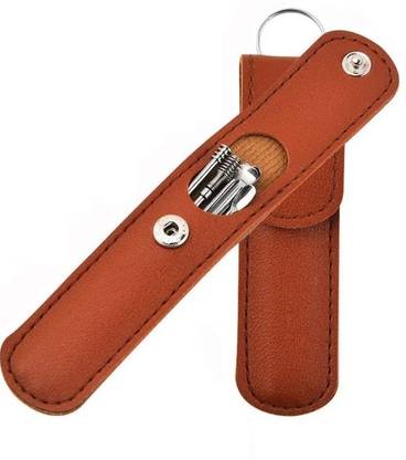 Taxila 6 Pcs Ear Wax Removal- Reusable Ear Cleaning Tools Kit Leather Storage Electric Ear Cleaner