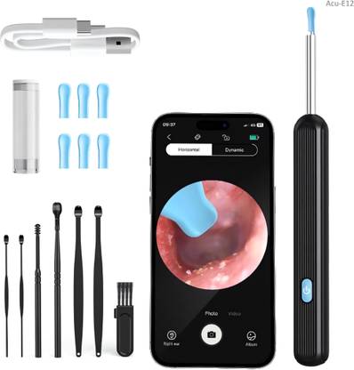 Accutrust Wireless Ear Cleaning Endoscope with 5MP HD Camera, 360° View, Silicone Tips Electric Ear Cleaner