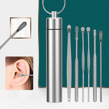 Taxila Premium 6 in 1 Ear Wax Cleaner Set Fit in Pocket Electric Ear Cleaner