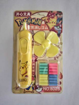Return Gift Solutions Pikachu Electric Eraser Cordless Electric Eraser