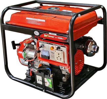 HPM Himalayan Power 2.1 KVA Portable Genset GE 2400PS Petrol Run Recoil & Self Start 2100 W 0 Electric Generator