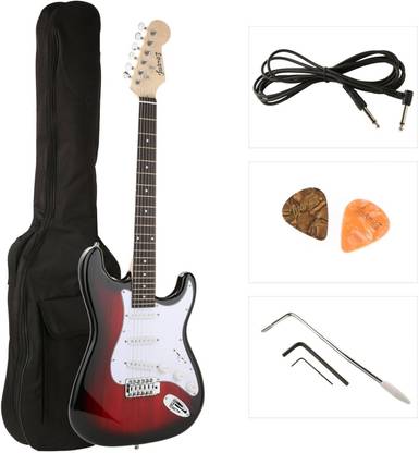 Juarez JRZST38 -RDS Electric Guitar , With Case/Bag & Picks- Kit Electro-acoustic Guitar