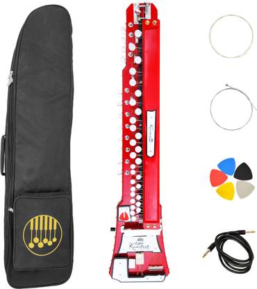 The Kamlesh Indian Banjo (Bulbul Tarang) Benjo with Protective Bag Electro-acoustic Guitar