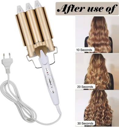 JHGF Three Stick Curling Iron Hair Curler Curling Stick Electric Hair Curler