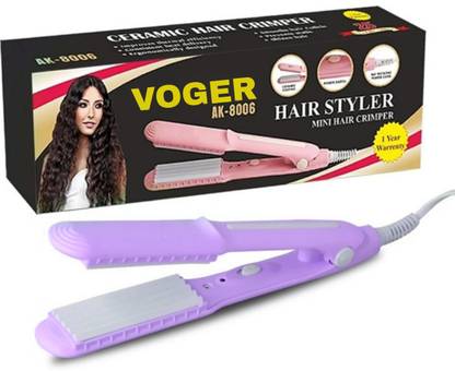 VOGER KM-8006F Mini Hair Crimper With 4 X Protection Coating Electric Hair Styler