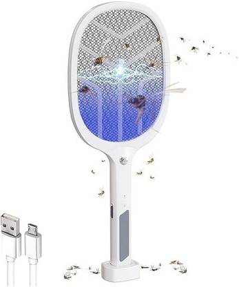 Wollz Kanopi Rechargeable Mosquito Racket with Night Lamp with UV light for protection Electric Insect Killer Indoor, Outdoor