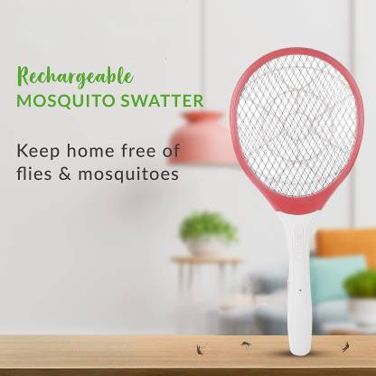 MosZap Rechargeable Mosquito Swatter, Electric Insect Killer Indoor, Outdoor  (Bat)