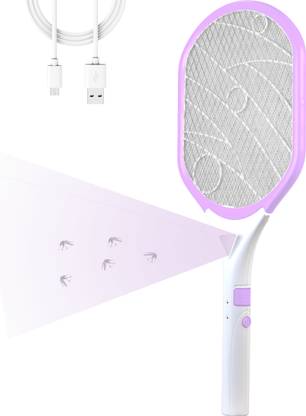 Killato by Weird Wolf Ce Certified Mosquito Racket/Bat with USB Charging, Led Light - Electric Insect Killer Indoor, Outdoor