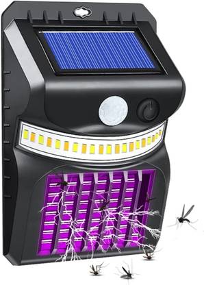 bosig Solar Bug Zapper Wall Lamp, Solar Mosquito Zapper Killer Electric Insect Killer Outdoor, Indoor