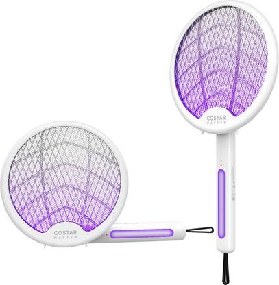 CostarMatter Mosquito Racket, 2 in 1 Mosquito Bat USB Rechargeable Electric Insect Killer Indoor