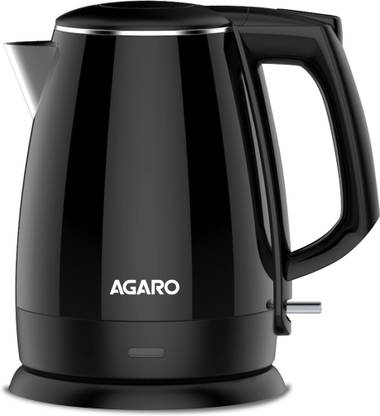 AGARO Royal Double Layered Kettle, 1.5 Litres, Double Layered Cool Touch , Electric Kettle