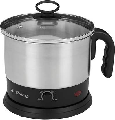 SHATAK SMEK-1.2 LTR. Multipurpose Kettle|Stainless Steel body & Automatic Shut-off Multi Cooker Electric Kettle
