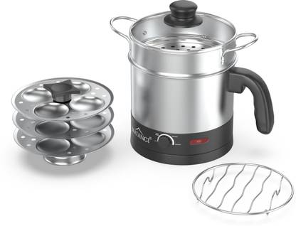 Matangi Multi Purpose (Steamer and 3 Idli Stand Plates) Electric Kettle