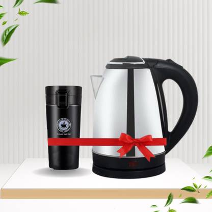 KEVRIZ 1.5 Litre Stainless Steel Electric Kettle WITH COFFE MUG Electric Kettle