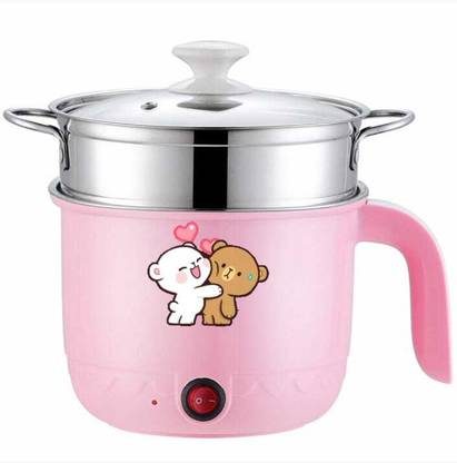 CREATION BAZAAR Multiperpse Non Stick Rice Electric Cooker Frying Boiling Cooking Rice Cooker, Travel Cooker, Egg Boiler, Egg Cooker