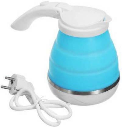 UKRAINEZ WGZ-011 P-11 Travel Electric Portable Foldable 600ML Kettle Collapsible Silicon 220V 50Hz for Tea Coffee Hot Water (MultiColor) (0.6 L) Portable | Foldable | Boil Dry Protection Electric Kettle Electric Kettle