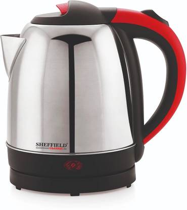 Sheffield Classic Electric Kettle Stainless Steel, Superfast Boiling, cordless base Electric Kettle