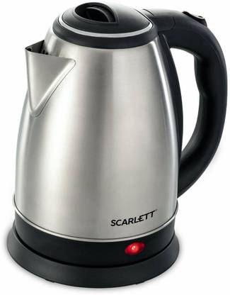 Sanskruti Electric Kettle Fast Boiling Tea Kettle Cordless 2 LTR Automatic Multipurpose Large Size Tea Coffee Maker Water Boiler with Handle Electric Kettle (2 L, Silver, Black) Electric Kettle
