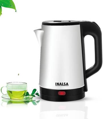 Inalsa Prism FS |Unique Cylindrical SS Body| Cordless Base|Easy Maintenance| Electric Kettle