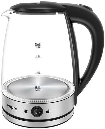 Wipro Vesta Glass LED electric Kettle with Keep warm Function Beverage Maker