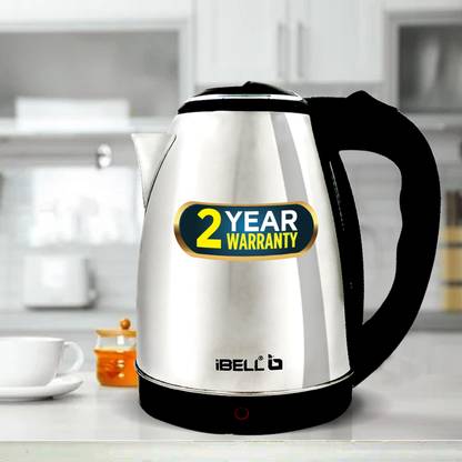 iBELL SEK180M Stainless Steel 1.8 Litre Kettle ,1800W, Safety Lid, 360 Base, Auto Off Electric Kettle