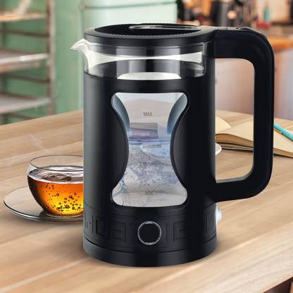 iBELL GEKB17M 1500W Glass Kettle (1.7L) LED Light, 360° Rotating Base, Tempered Glass Electric Kettle