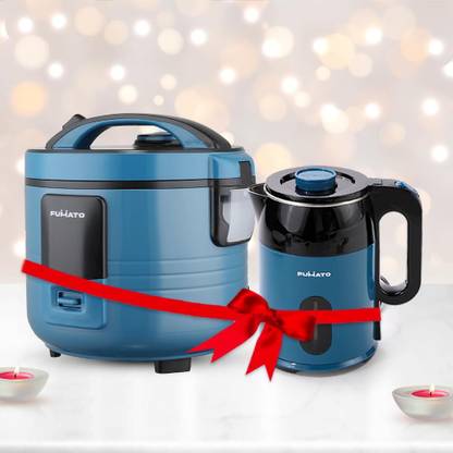 द बेटर होम Kitchen UtilityCombo:Rice Cooker+ElectricKettle|Color-coordinated Giftset इलेक्ट्रिक केतली