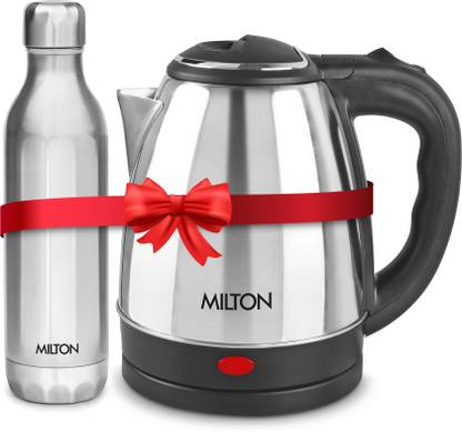 MILTON Go Electro 1.2 L & Bliss 900 Water Bottle, 790 ml Electric Kettle
