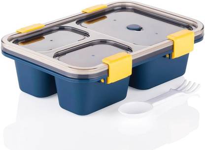 HM EVOTEK Traditional Hand Painted Lunch and Tiffin Boxes 3 Part (Multicolor )31 3 Containers Lunch Box