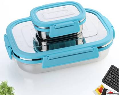 pinaki L-001 2 Containers Lunch Box
