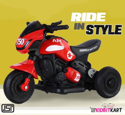 KIDBITKART Bike Battery Operated Ride On