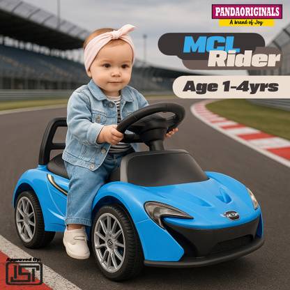 Pandaoriginals Kids music and lights, 1 to 4 years, kids toy on mc laren Car Non Battery Operated Ride On