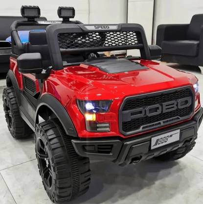 SmallBoyToys POBO (1-8Yrs) 4X4 Red kids car 4 MOTORS Jeep Battery Operated Ride On